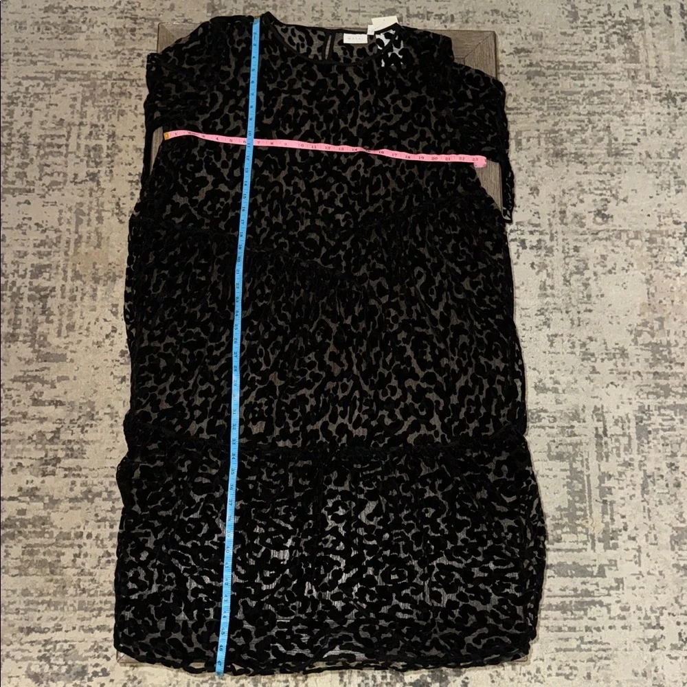 MASAI COPENHAGEN Otilo Leopard Velvet Jacquard Sheer Mesh Midi Dress